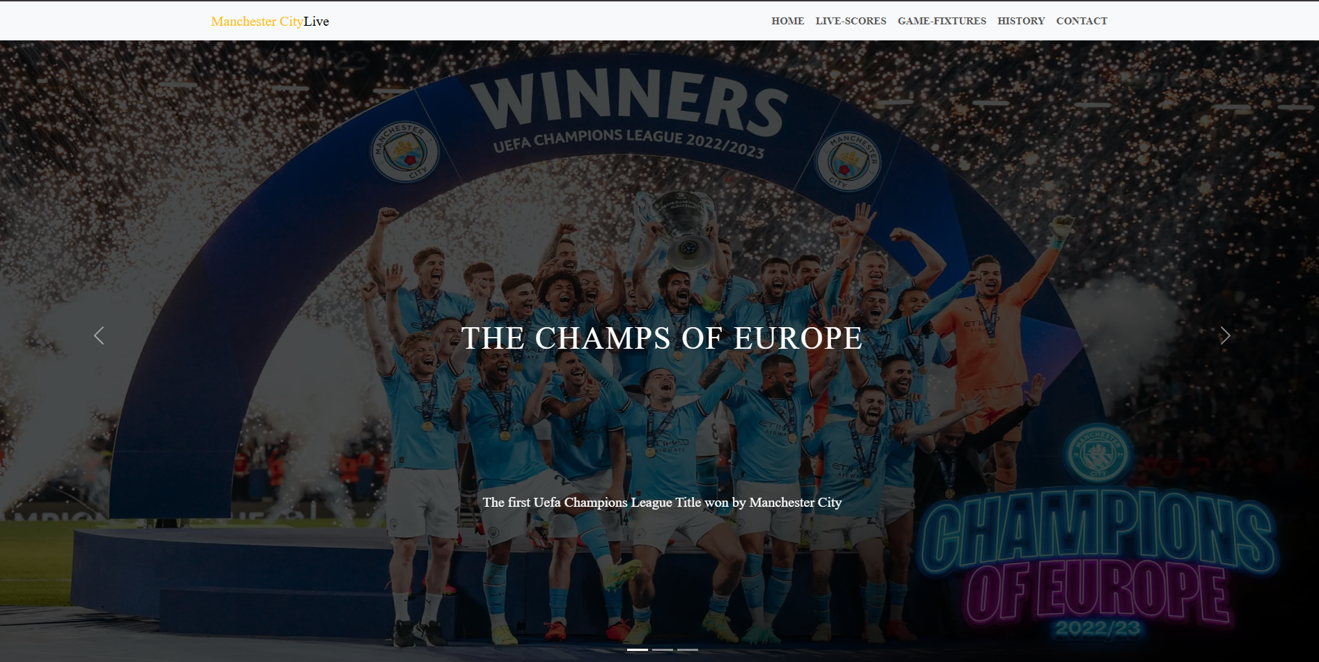 Sports Team Website